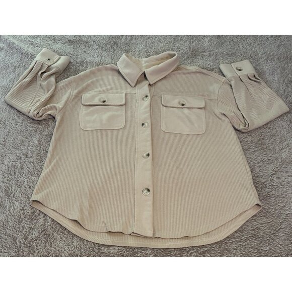 English Factory Women’s Sweater Long Sleeve Beige / Tan Size M - Picture 4 of 12